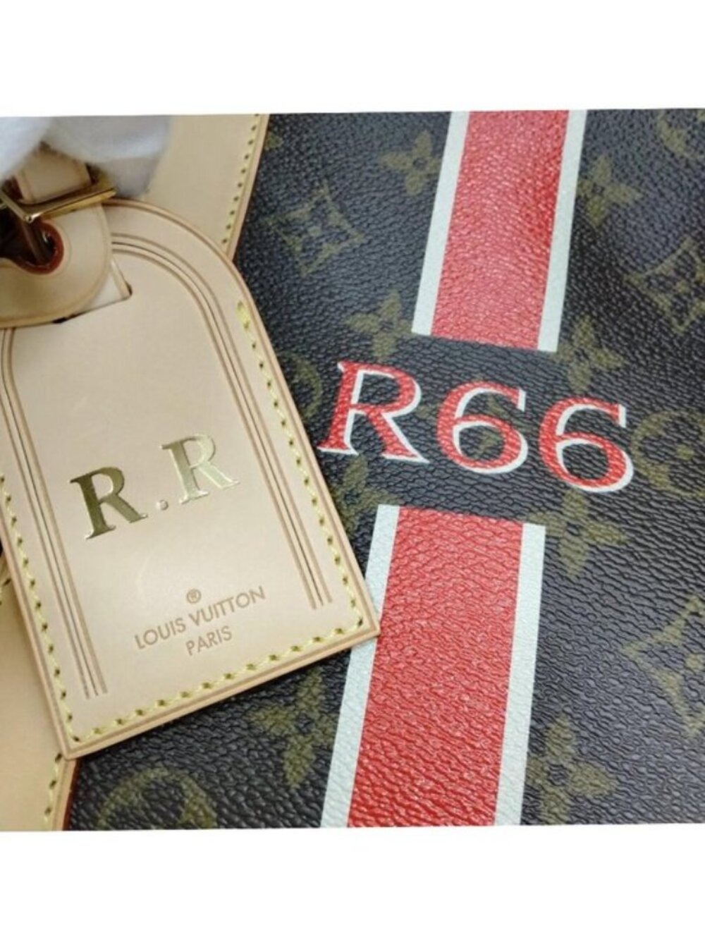 Authentic Louis Vuitton Keepall Bandouliere 55 Monogram Travel Duffle Bag Custom - Picture 12 of 16